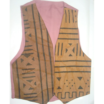 Samyaka® Sleeveless Triangle Pattern Printed Jacket 