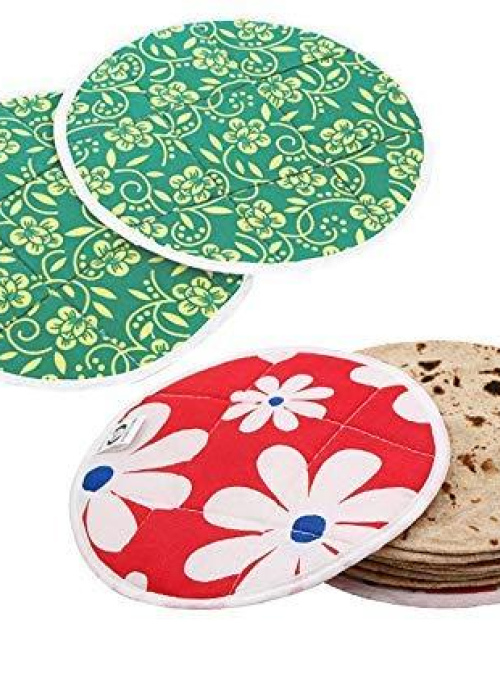 Samyaka® 2 Pcs  Printed Roti Chapati Cover