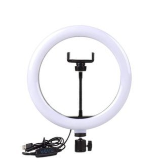 Samyaka® 10" Portable Led Ring Light With 3 Modes Dimmable Lighting