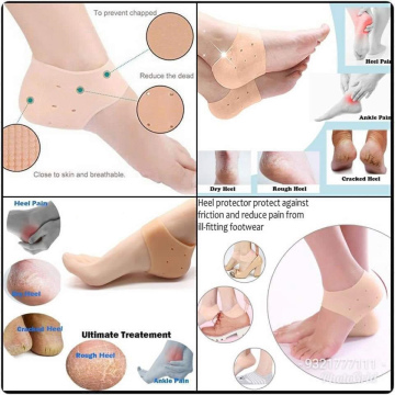 Samyaka® 1 Pair Silicone Heel Pad Foot Heel Care Silicone Heel Pad
