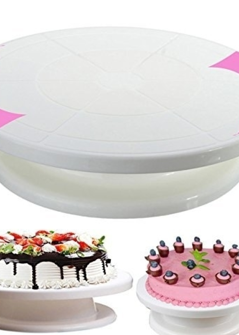 Samyaka Cake Decor 360 Degree Rotating Turning Table