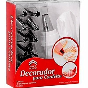 Samyaka 12 Nozzles, 1 Reusable Icing Bag Lid, 1 Reusable Icing Bag Connector