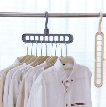 Samyaka® Pack Of 2 Space Saver Sliding, Rotatable, Hangers