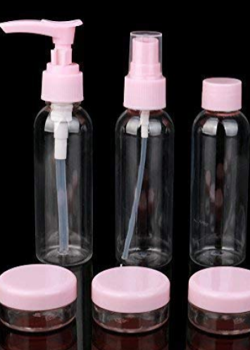 Samyaka® V8, 3 Bottle 3 Small Container Cosmetic Travel Kit
