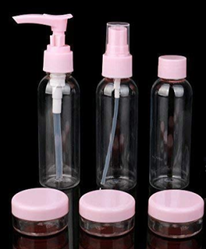 Samyaka® V8, 3 Bottle 3 Small Container Cosmetic Travel Kit