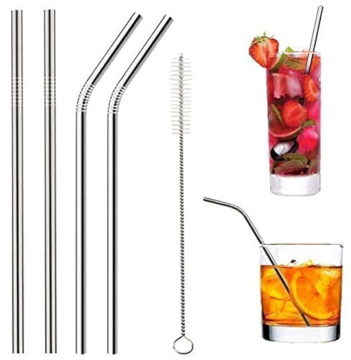 Samyaka® 4 Straws & Straw Cleaning Brush 