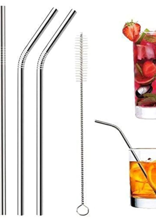 Samyaka® 4 Straws & Straw Cleaning Brush 