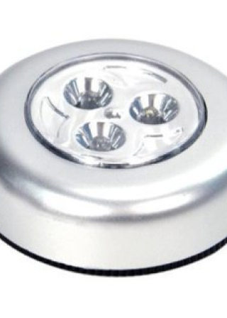 Samyaka® 3-Led Push Touch Lamp Mini Round Emergency Light