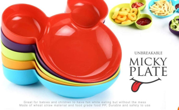 Samyaka® Mickey Shaped/Kids Snack Serving Plate