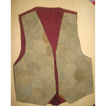 Samyaka® Sleeveless Circle Pattern Printed Jacket 