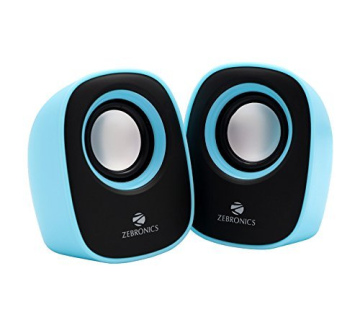 Zebronics Pebble New Laptop/Desktop Speaker  (Red, 2.0 Channel)