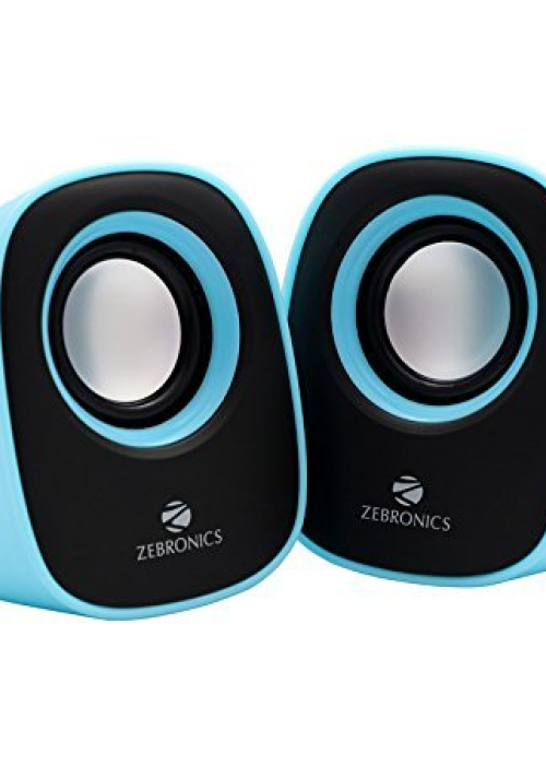 Zebronics Pebble New Laptop/Desktop Speaker  (Red, 2.0 Channel)
