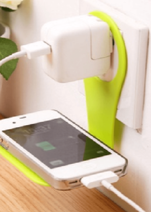 Samyaka® Universal Random Folding Mobile Folding Cell Phone Holder Wall Charger Hanger